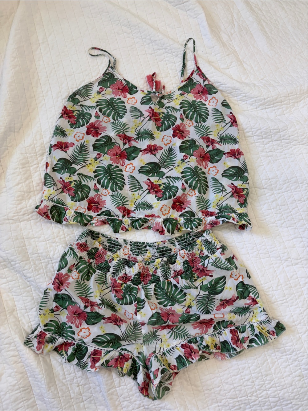 ISAAC MIZRAHI | floral sleep set 100% cotton size medium